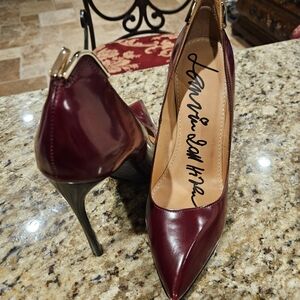Lanvin Burgundy Heels